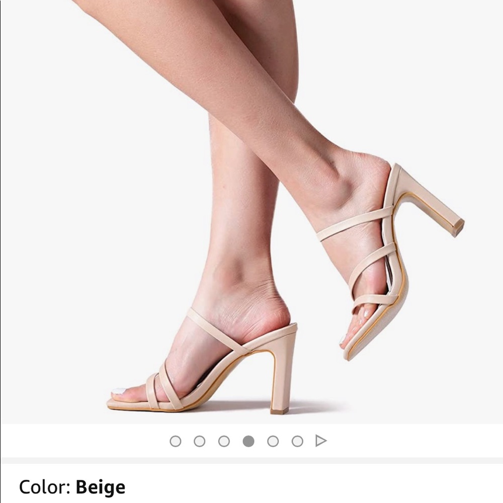 Brand new beige size 8 (39) heels from Amazon